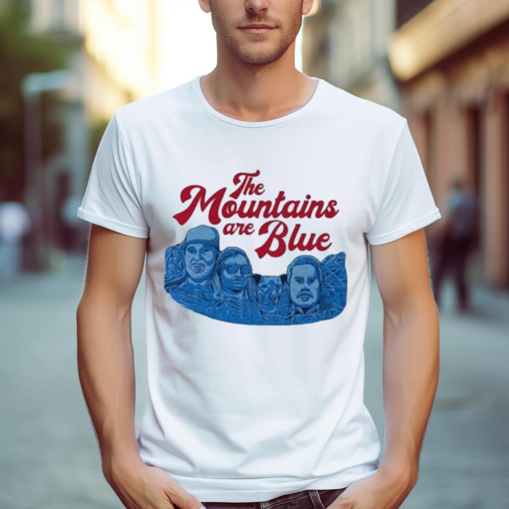 The Mountains Are Blue Mt. Rushmore 2023 T Shirt