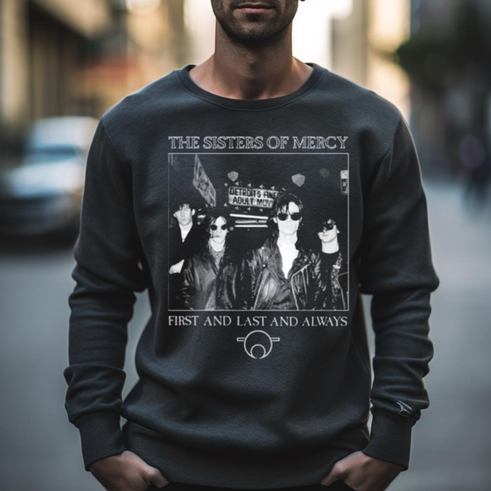 T-shirt Uomo JHK – The Sisters Of Mercy First And Last And Always – Cotone Nero, Manica Corta, Serafino