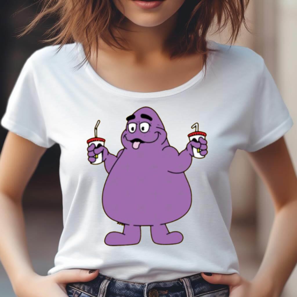 Thirsty Grimace Loves Drink Shirt Thirsty Grimace Loves Drink Shirt