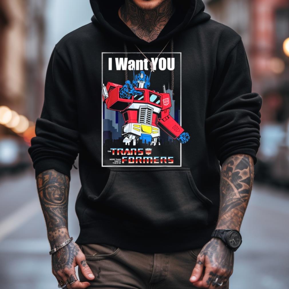 Transformers Optimus Prime I Want You Retro Poster Shirt
