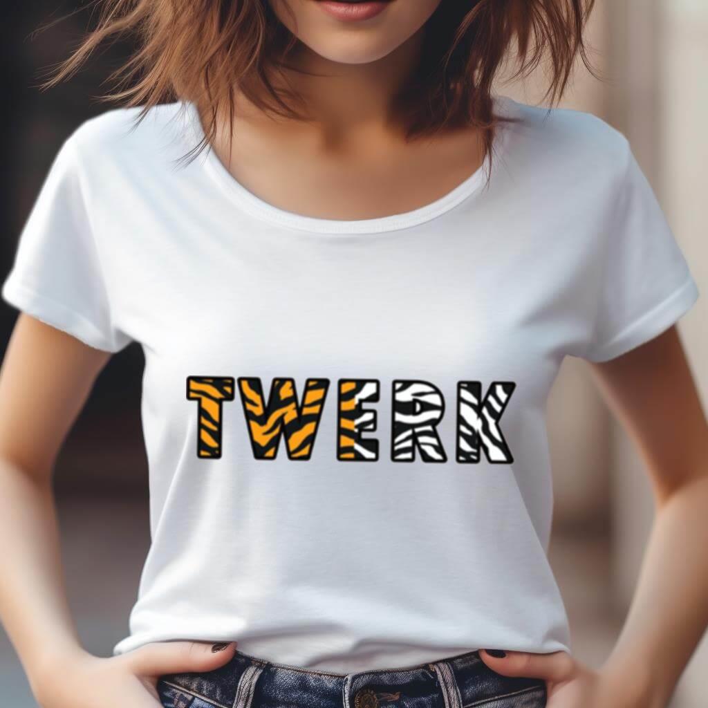 Twerk Free Jt Text Art Shirt Twerk Free Jt Text Art Shirt