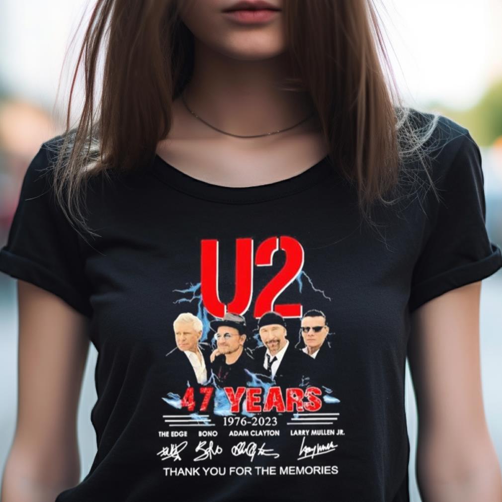 U2 47 years 1976 2023 thank you for the memories signatures Shirt