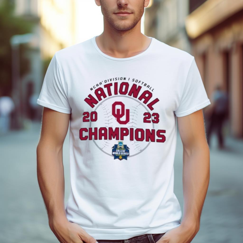 Unisex Champion White Oklahoma Sooners 2023 NCAA Softball Women’s College World Series Champions Locker Room T Shirt