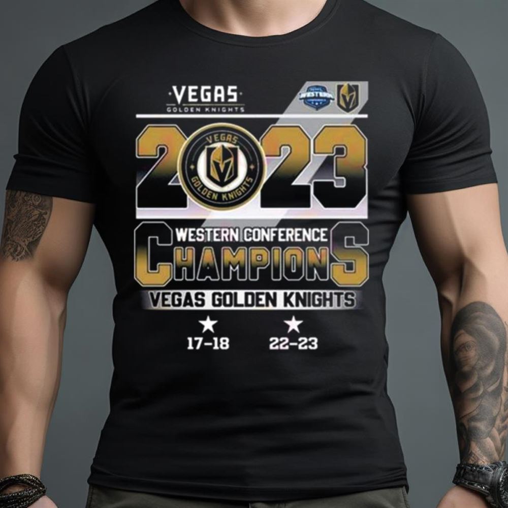 Vegas Golden Knights 2023 Western Conference Champions 17 18 22 23 Shirt