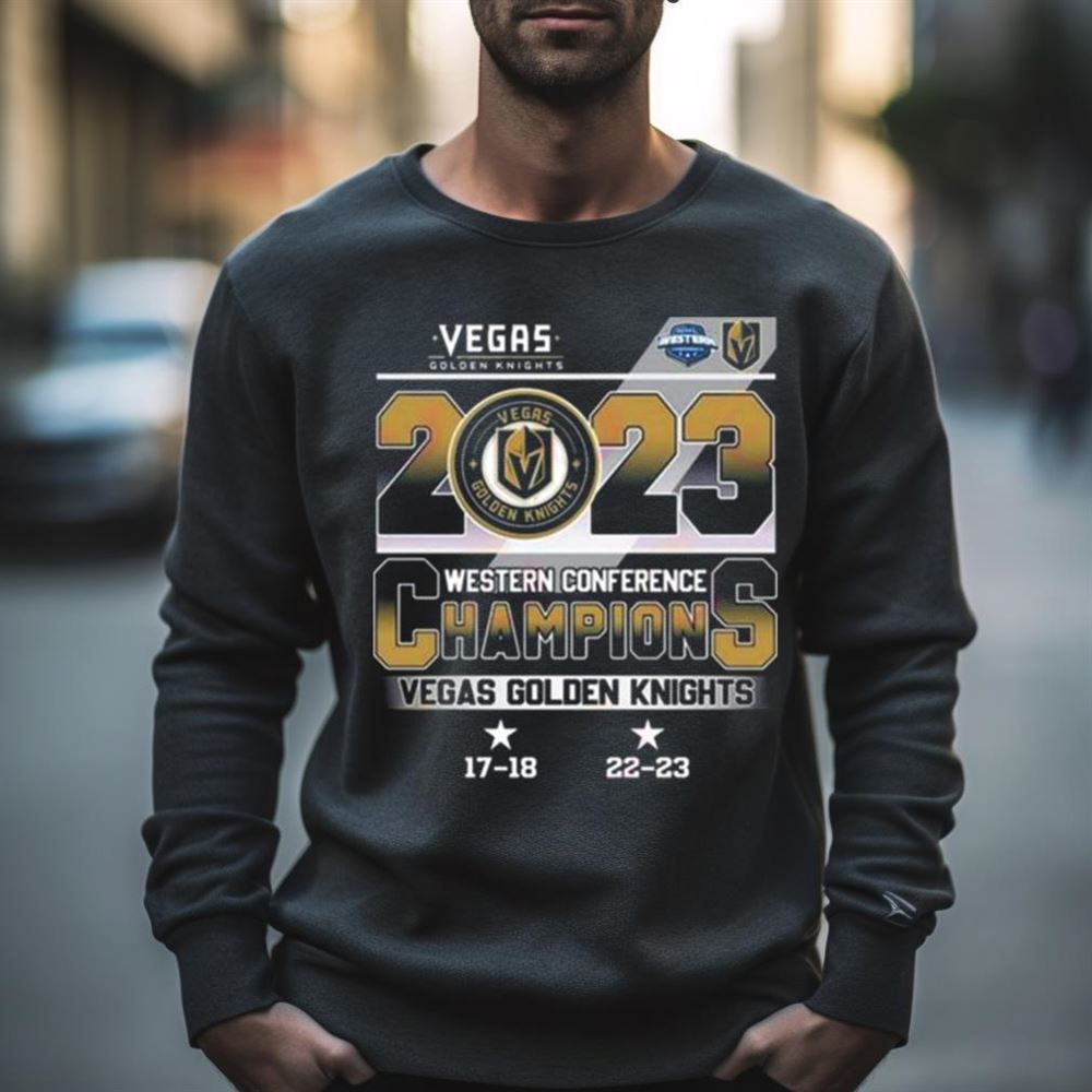Vegas Golden Knights 2023 Western Conference Champions 17 18 22 23 Shirt