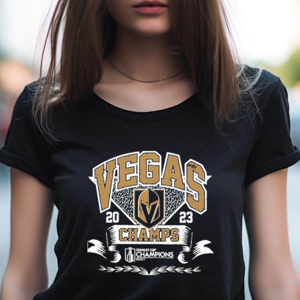 Men's Vegas Golden Knights Majestic Threads Black 2023 Stanley Cup  Champions Ringer Tri-Blend T-Shirt