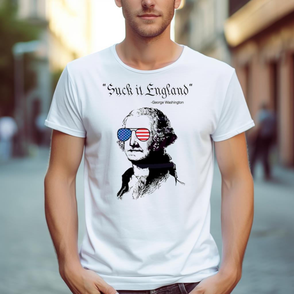 Vintage Suck It England George Washington Shirt
