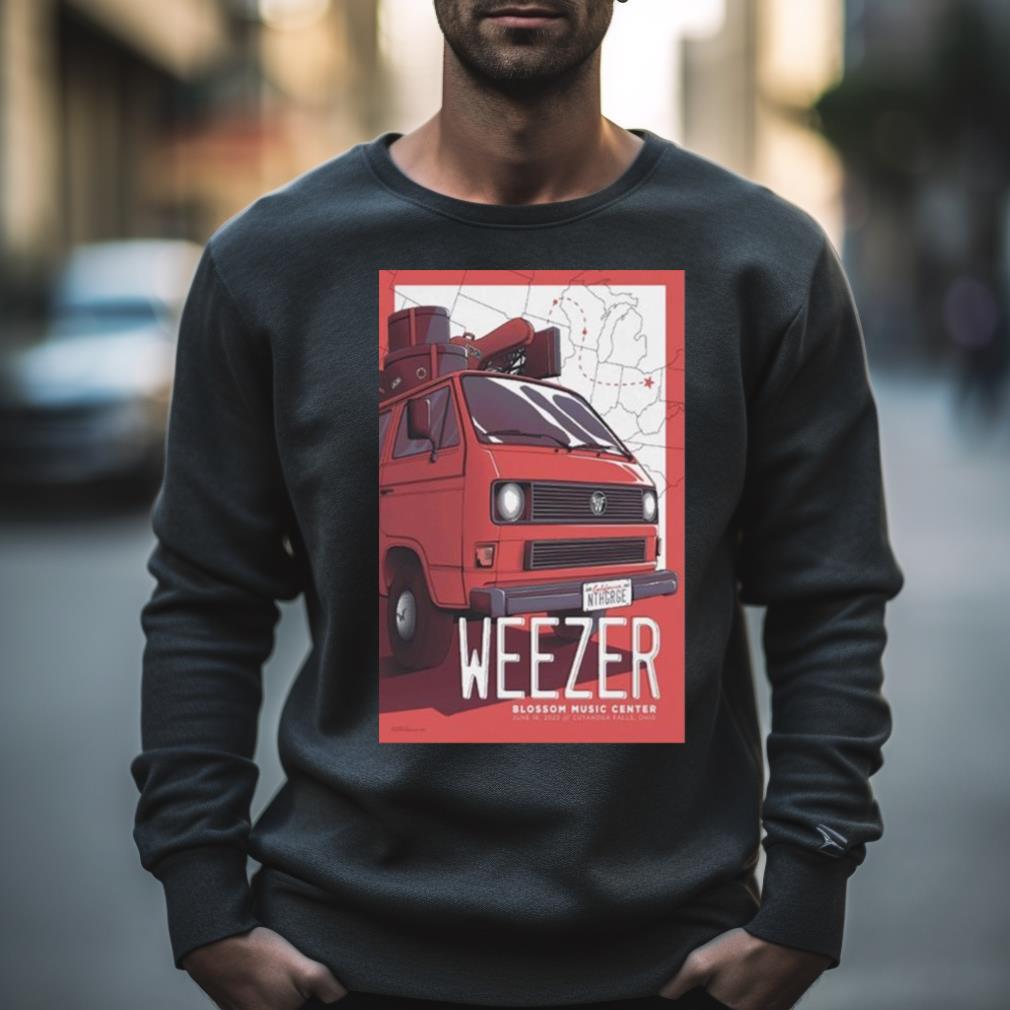 Weezer 2023 Blossom Music Center Oh Poster Shirt