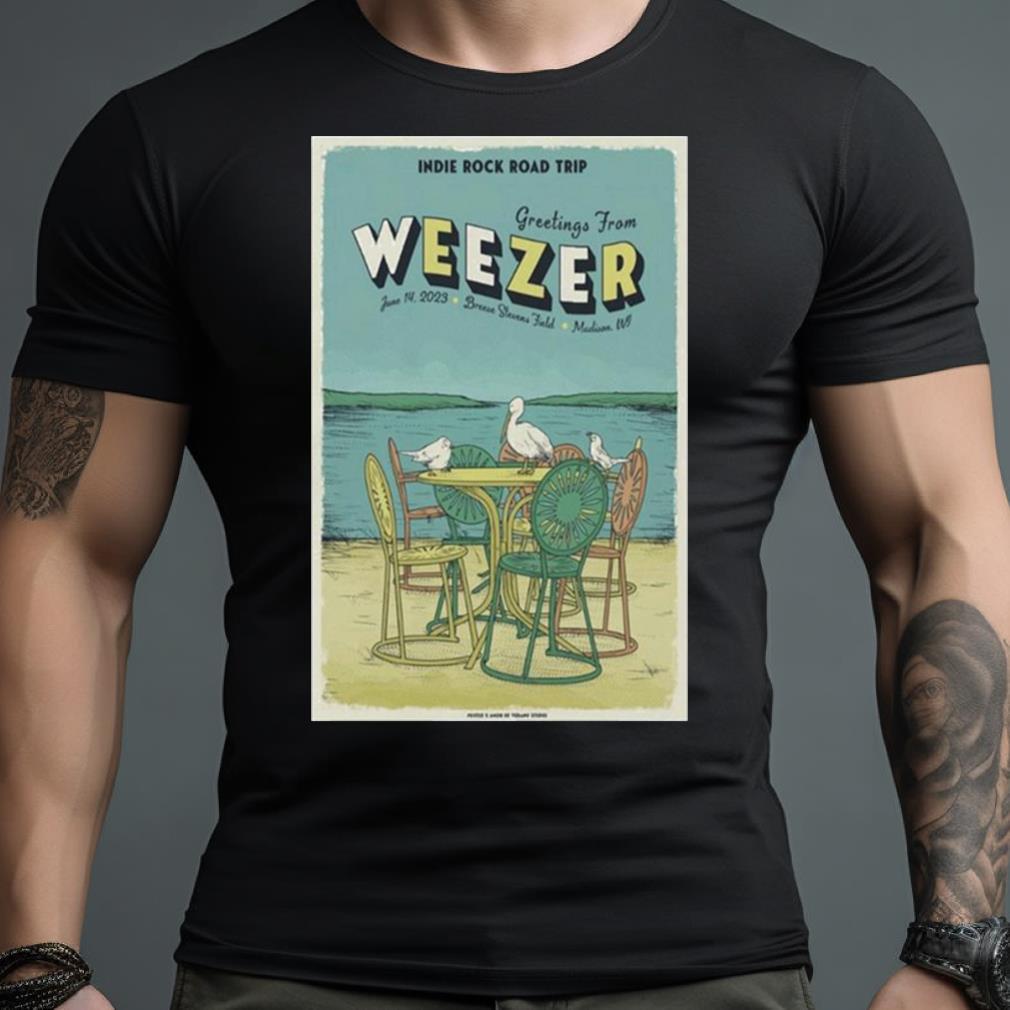 Weezer Madison, Wi Breese Stevens Field June 14 2023 Poster Shirt
