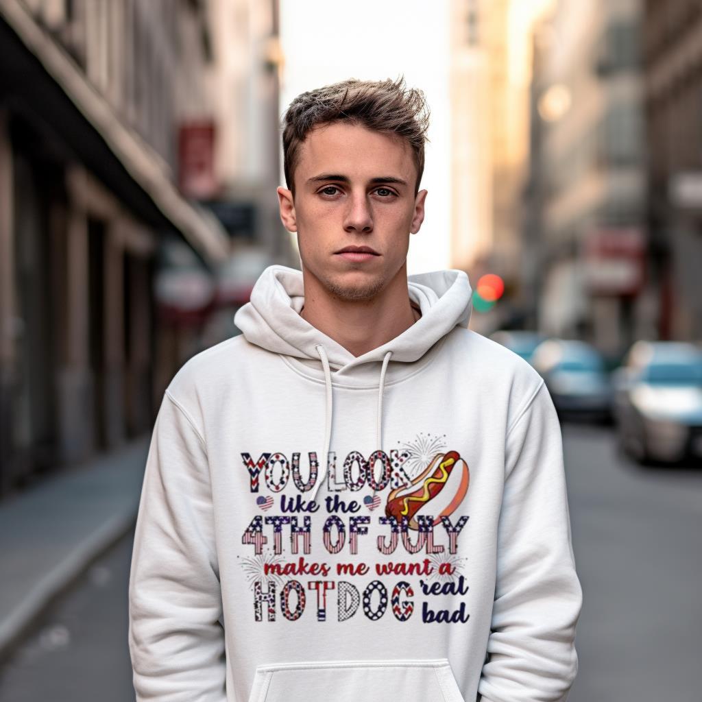 You Look Like The 4Th Of July Funny Patriot Day Hot Dog Shirt You Look Like The 4Th Of July Funny Patriot Day Hot Dog Shirt