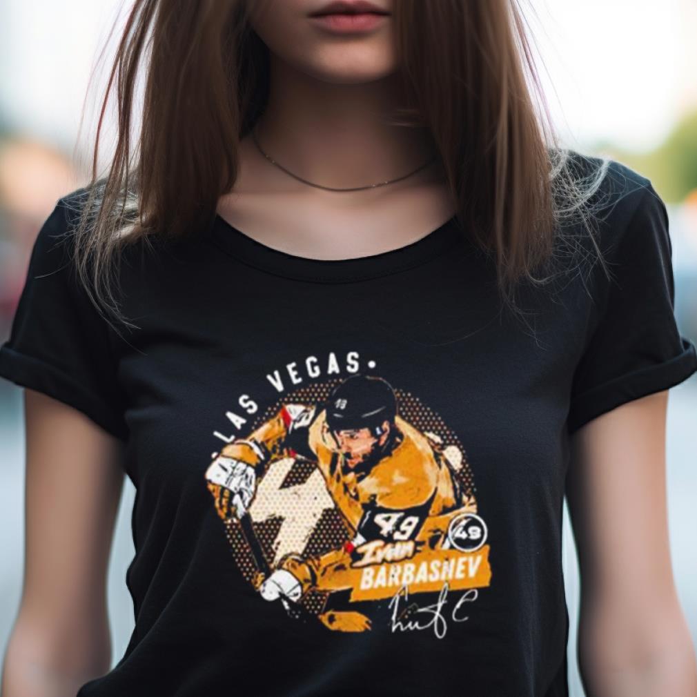 las Vegas Ivan Barbashev ice hockey signature dots Shirt las Vegas Ivan Barbashev ice hockey signature dots Shirt