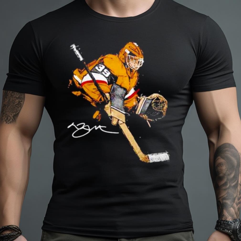laurent Brossoit Vegas hockey signature illustration Shirt