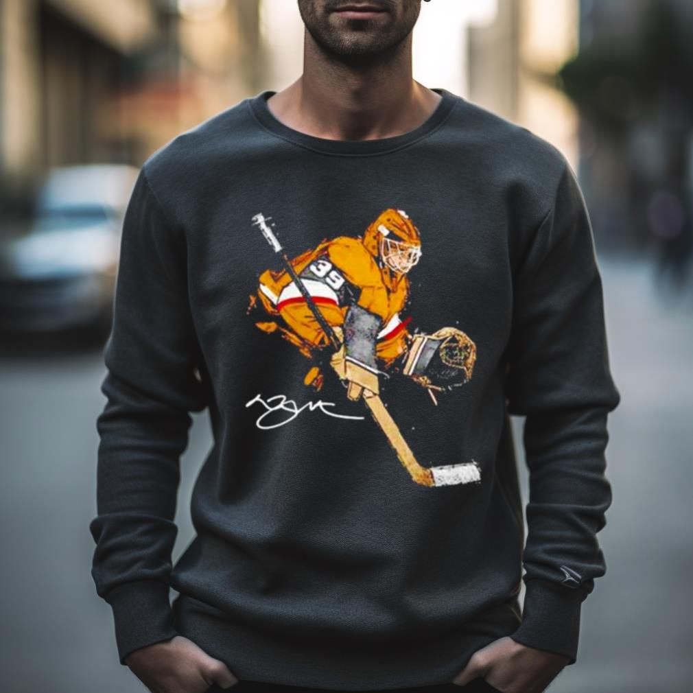 laurent Brossoit Vegas hockey signature illustration Shirt