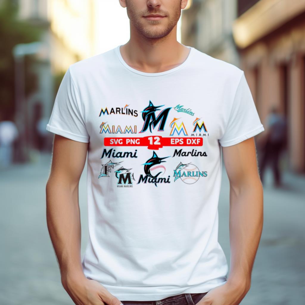 12 Layered Miami Marlins Bundle Shirt