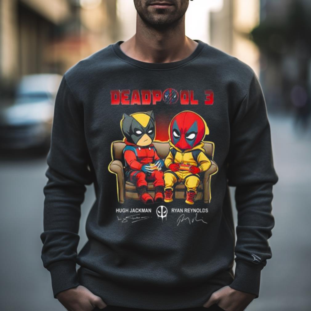 2023 Deadpool 3 Hugh Jackman And Ryan Reynolds Signatures Shirt
