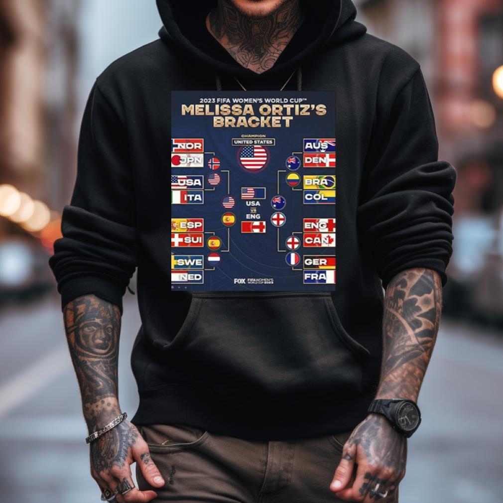 2023 Fifa Women'S World Cup Melissa Ortiz'S Bracket United States Champion T Shirt 2023 Fifa Women'S World Cup Melissa Ortiz'S Bracket United States Champion T Shirt