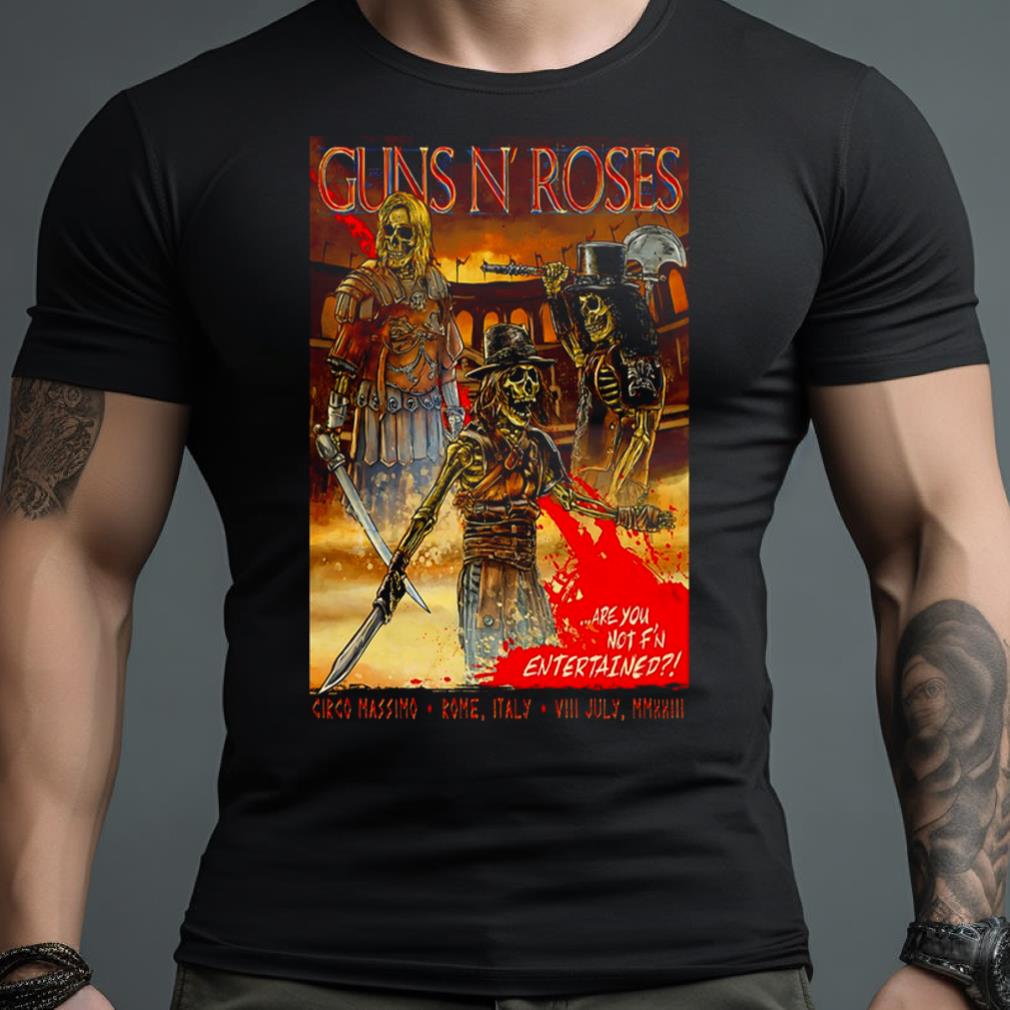 2023 Guns N’ Roses Rome Italy Event Shirt