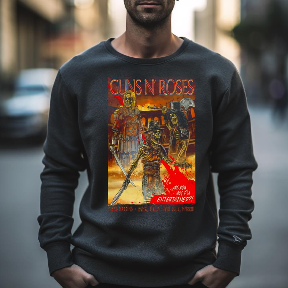 2023 Guns N' Roses Rome Italy Event Shirt 2023 Guns N' Roses Rome Italy Event Shirt