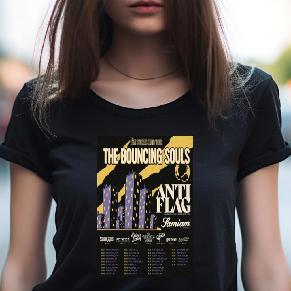 2023 The Bouncing Souls Ten Stories High Tour Poster Shirt