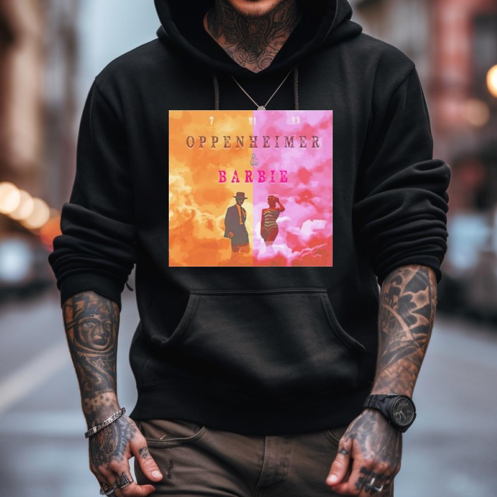7 21 23 Oppenheimer & Barbie Shirt 7 21 23 Oppenheimer & Barbie Shirt