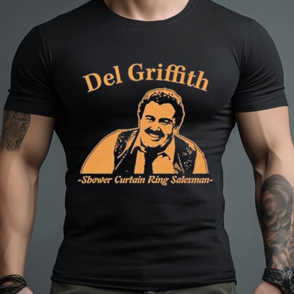 Aaron Douglas Del Griffith Shower Curtain Ring Salesman Shirt