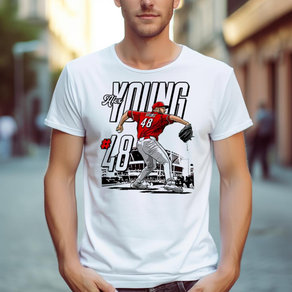 Alex Young 7 Cincinnati Reds Stadium Art Shirt