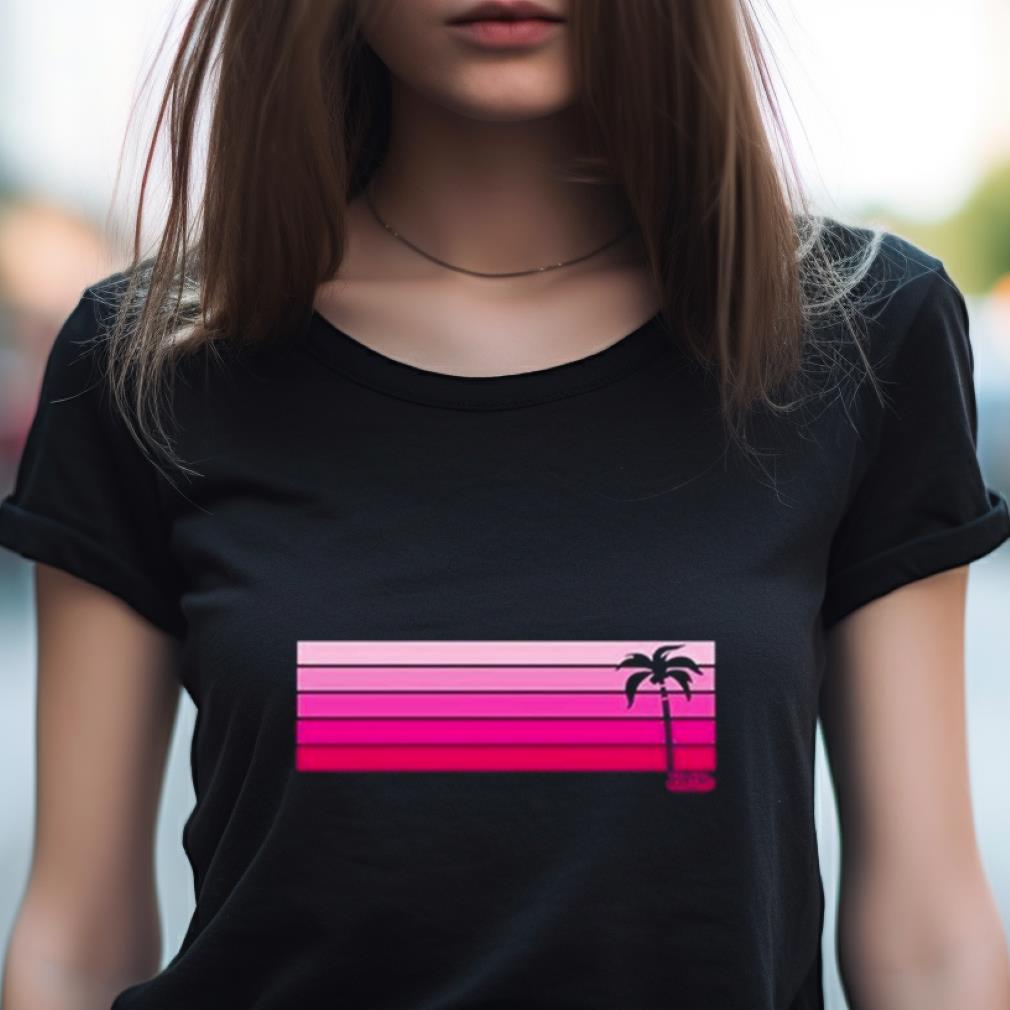 Amc Theatres Barbie The Movie Palm Stripe Shirt Amc Theatres Barbie The Movie Palm Stripe Shirt