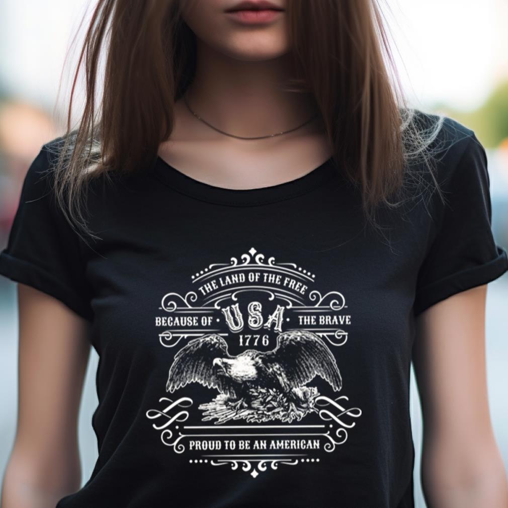 America 1776 Land Of The Free Women’s ShirtTh Of July Shirt