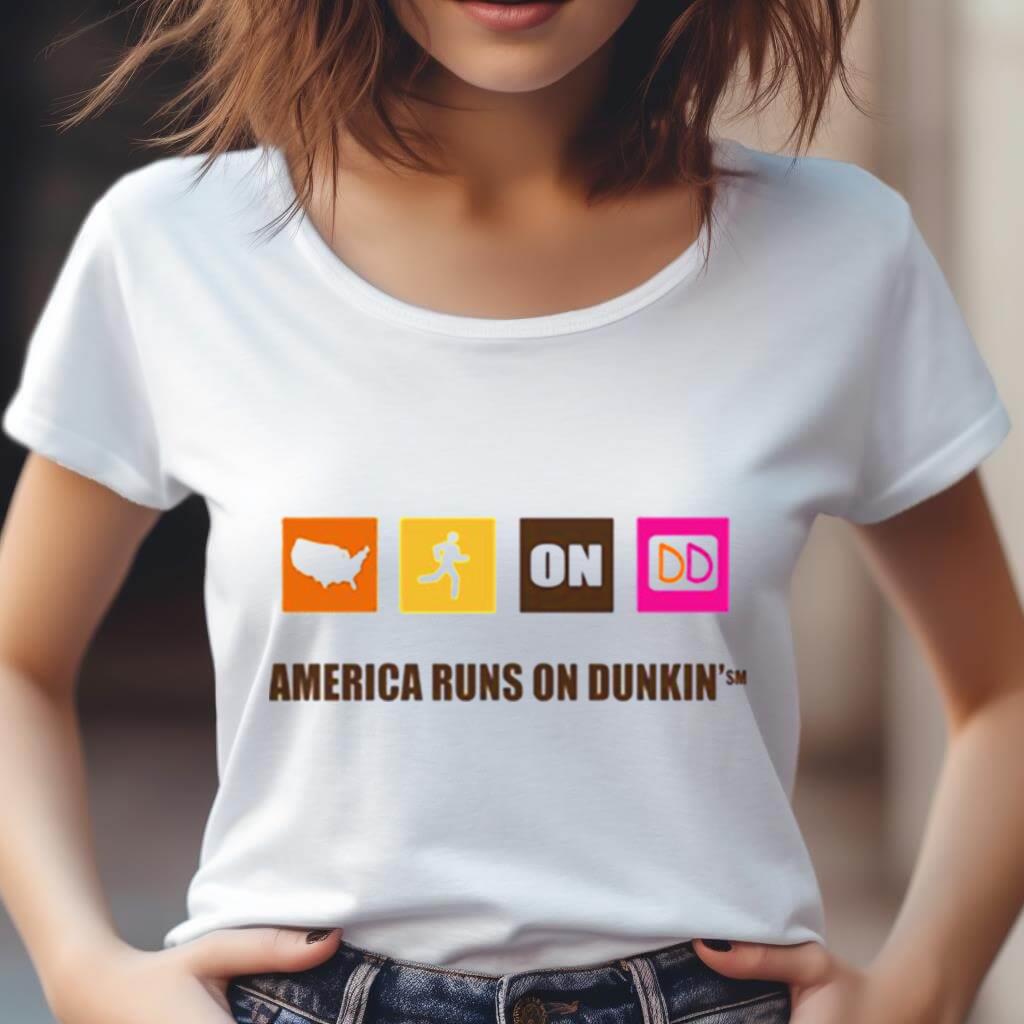 America Runs On Dunkin Shirt America Runs On Dunkin Shirt