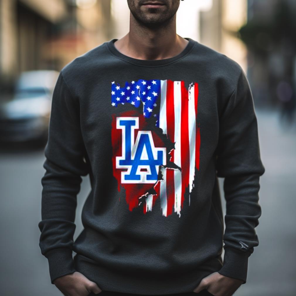 American Flag Mlb Los Angeles Dodgers Shirt