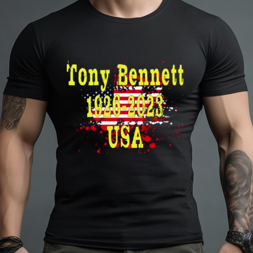 American Flag Tony Bennett 1926 2023 Usa Nt Shirt