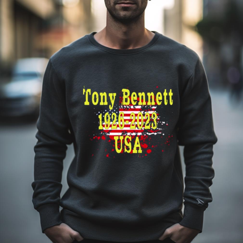 American Flag Tony Bennett 1926 2023 Usa Nt Shirt