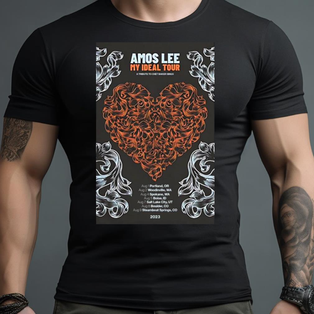 Amos Lee My Ideal 2023 Tour Poster T Shirt