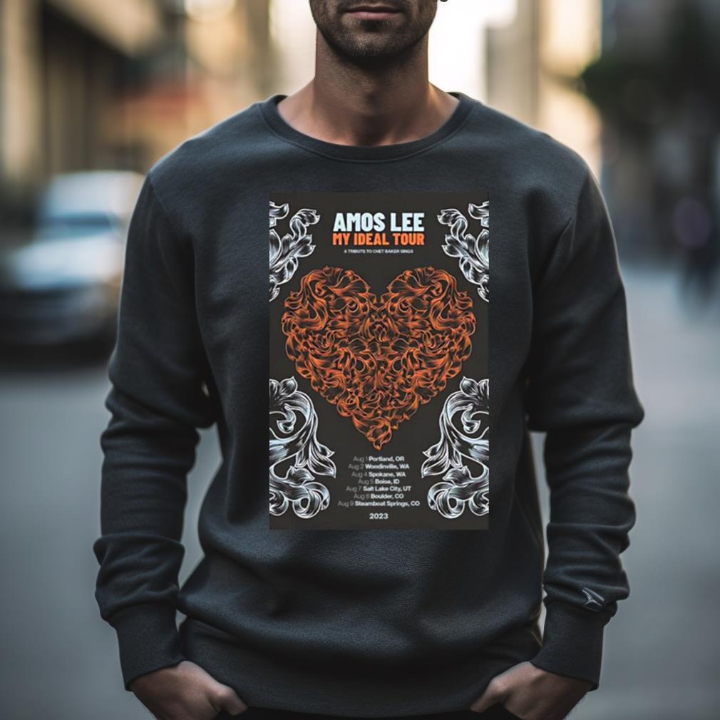Amos Lee My Ideal 2023 Tour Poster T Shirt