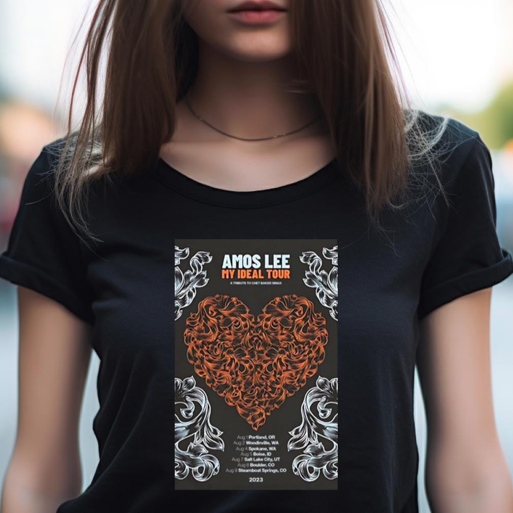 Amos Lee My Ideal 2023 Tour Poster T Shirt Amos Lee My Ideal 2023 Tour Poster T Shirt