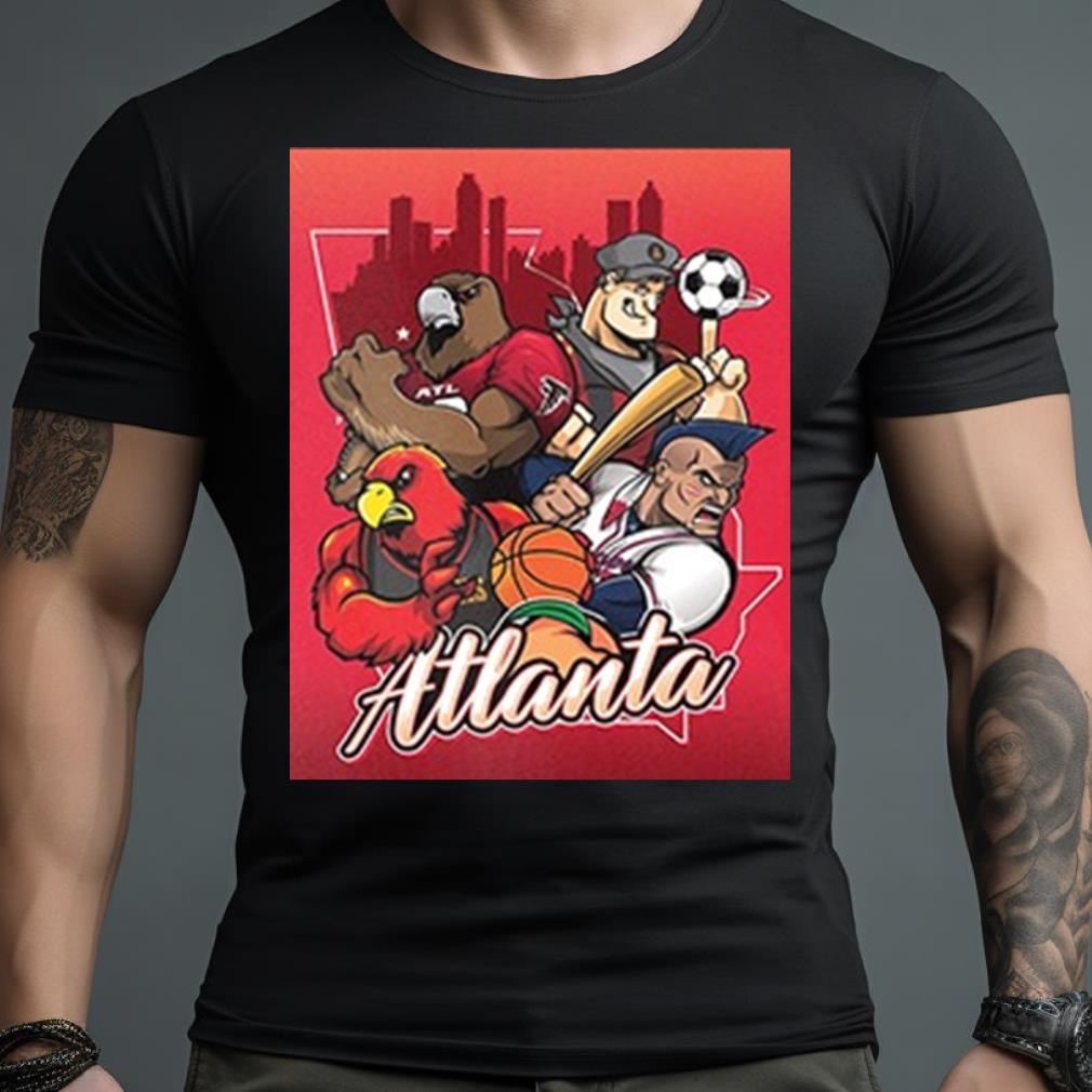 Atlanta Braves Gold Leaf Navy T-Shirt