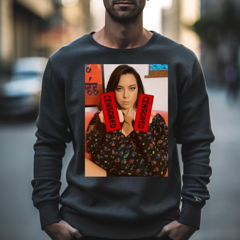 Aubrey Plazas Cencored Style Shirt