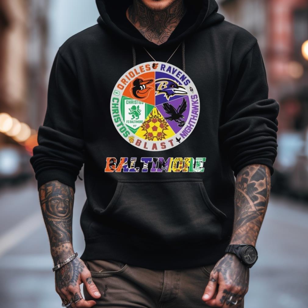 Baltimore Team Sports Orioles Ravens Christos Blast And Nighthawks Logo 2023 Shirt Baltimore Team Sports Orioles Ravens Christos Blast And Nighthawks Logo 2023 Shirt