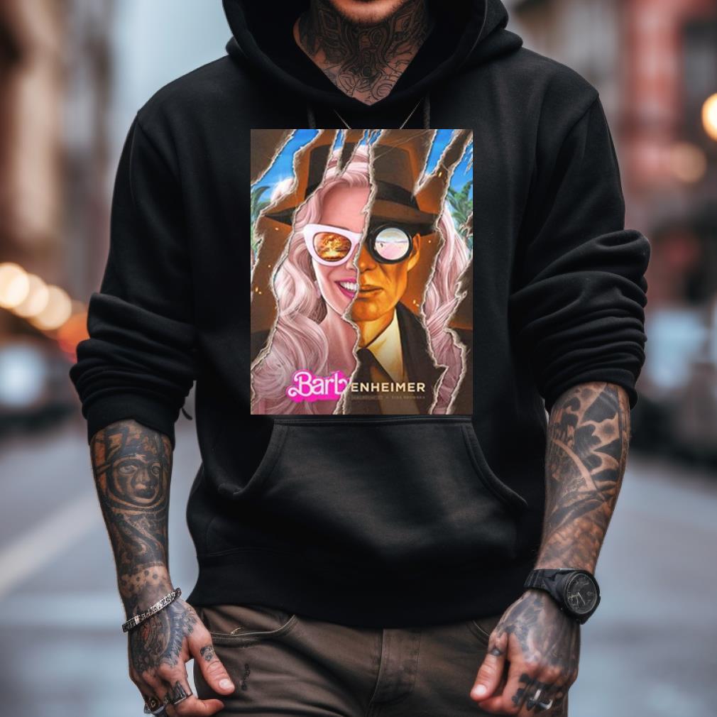 Barbenheimer Barbie X Oppenheimer Collaboration 2023 Movie T Shirt Barbenheimer Barbie X Oppenheimer Collaboration 2023 Movie T Shirt