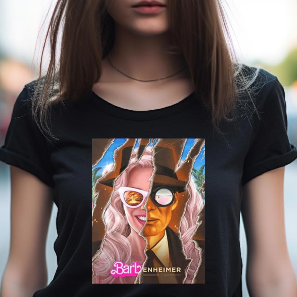Barbenheimer Barbie X Oppenheimer Collaboration 2023 Movie T Shirt Barbenheimer Barbie X Oppenheimer Collaboration 2023 Movie T Shirt