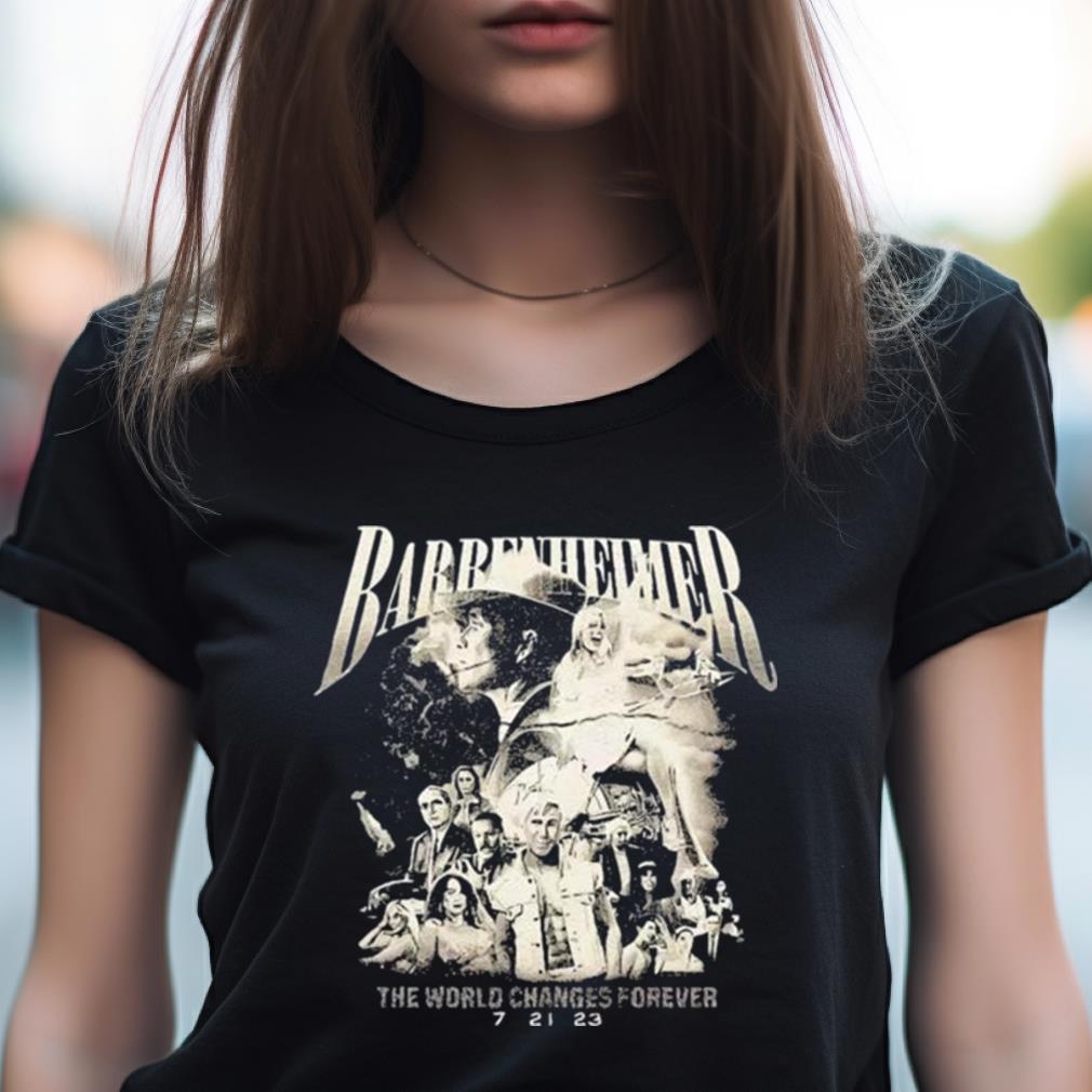 Barbenheimer The World Changeds Forever 7 21 23 Shirt Barbenheimer The World Changeds Forever 7 21 23 Shirt