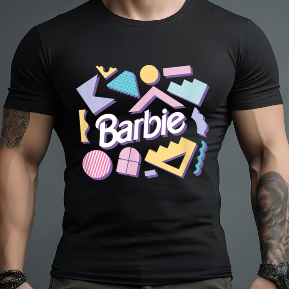 Barbie Logo Pastel 80’S Shapes T Shirt