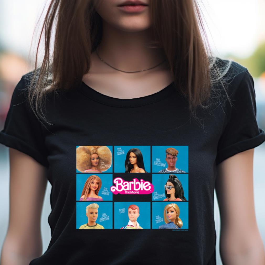 Barbie The Movie Grid T Shirt Barbie The Movie Grid T Shirt