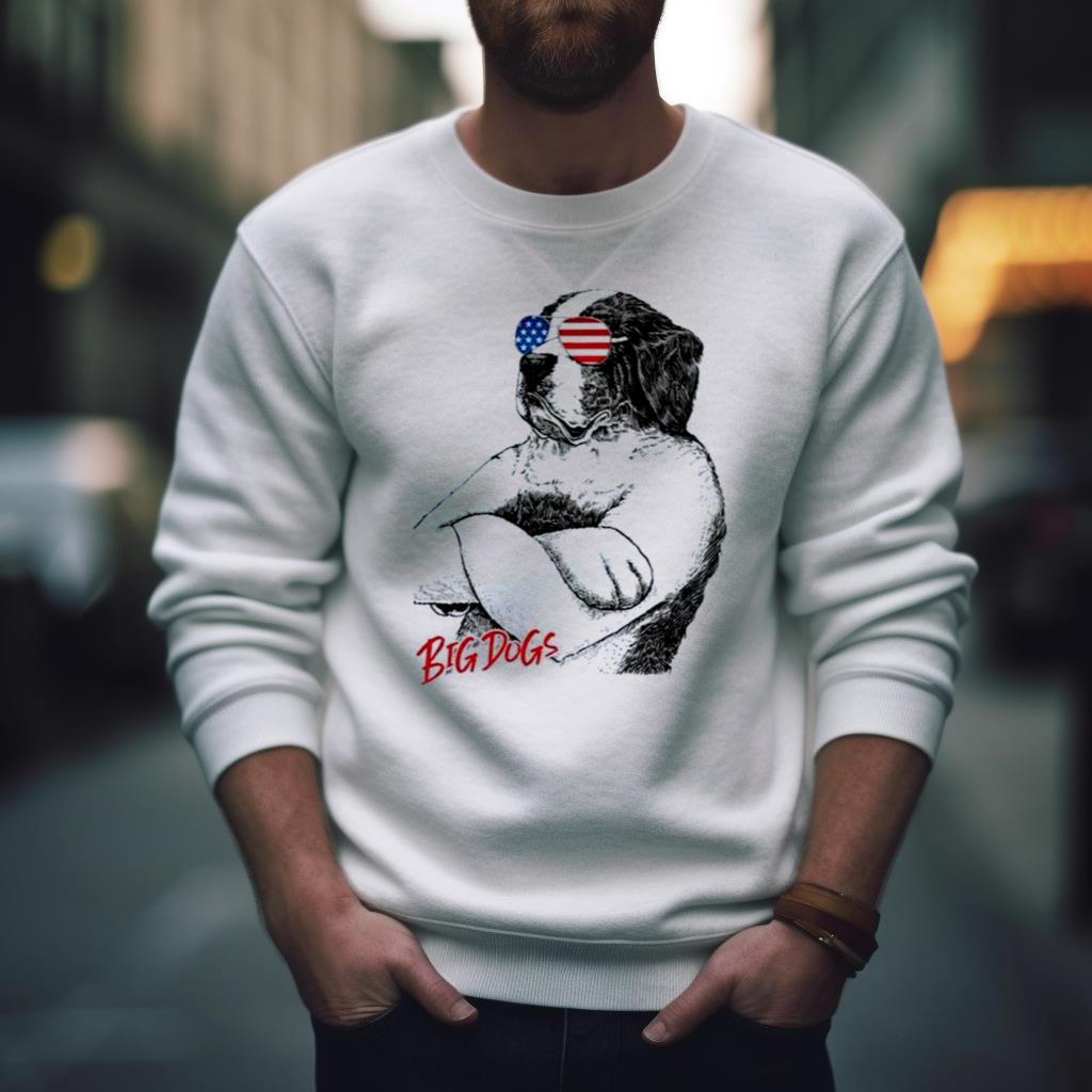 Big Dogs Stars & Stripes Bad Dog T Shirt