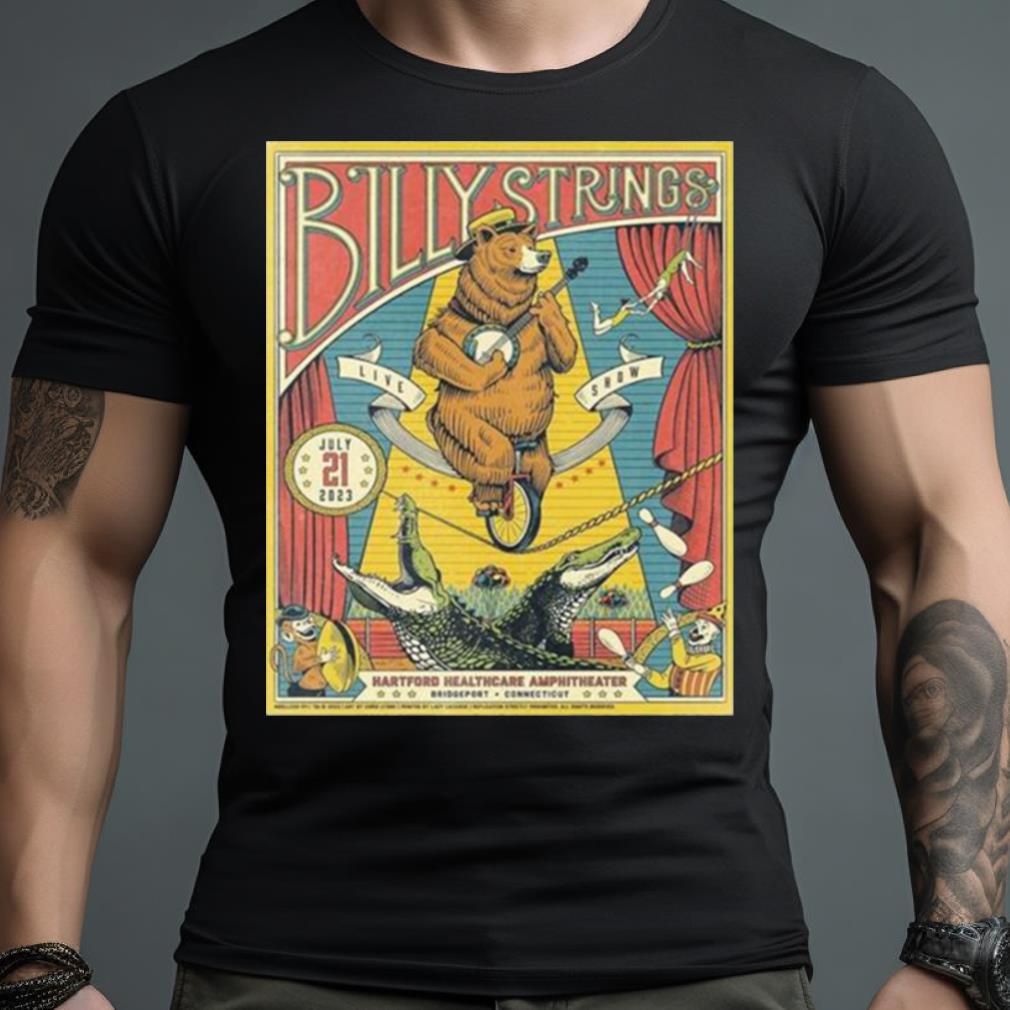 Billy Strings July 21 2023 Hartford Healthcare Amphitheater Bridgeport Ct T Shirt