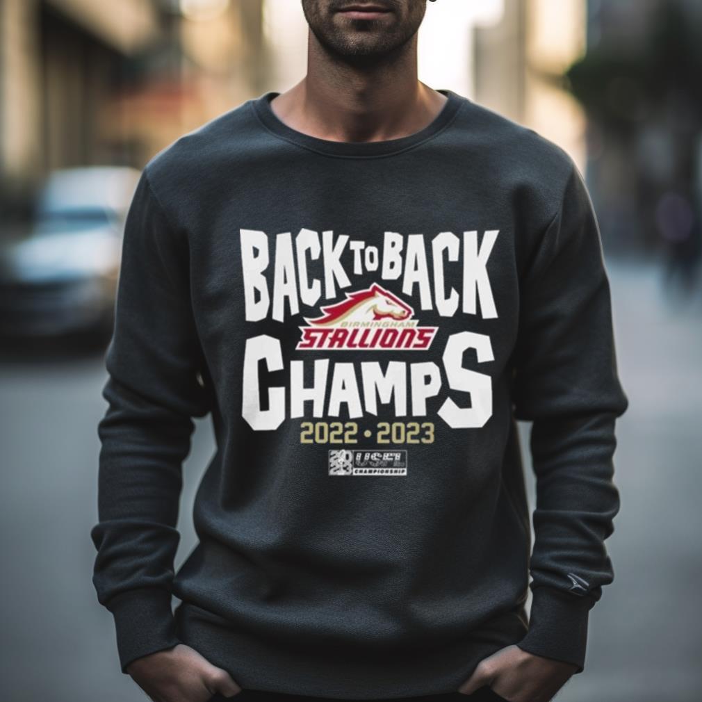 Birmingham Stallions Back To Back Champs Shirt