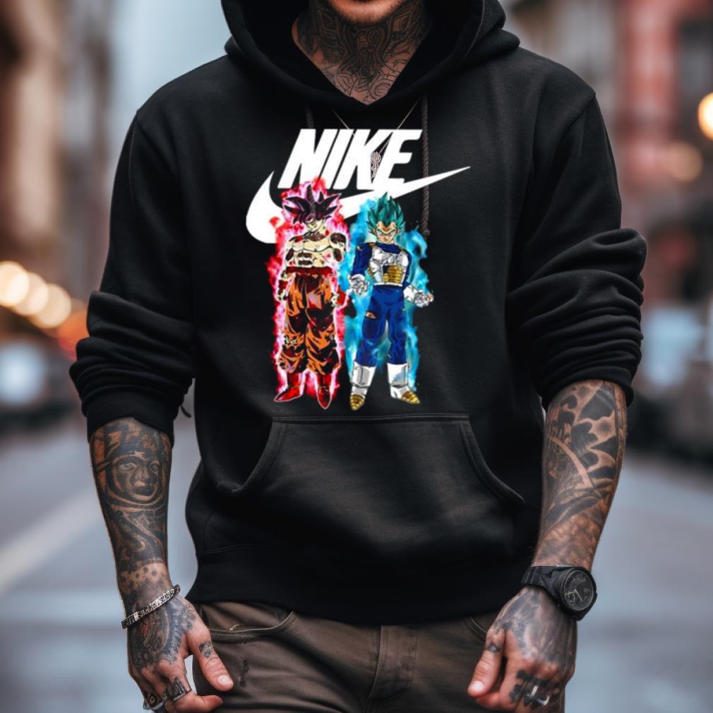 Black Goku And Vegeta Nike Graphic Shirt Black Goku And Vegeta Nike Graphic Shirt