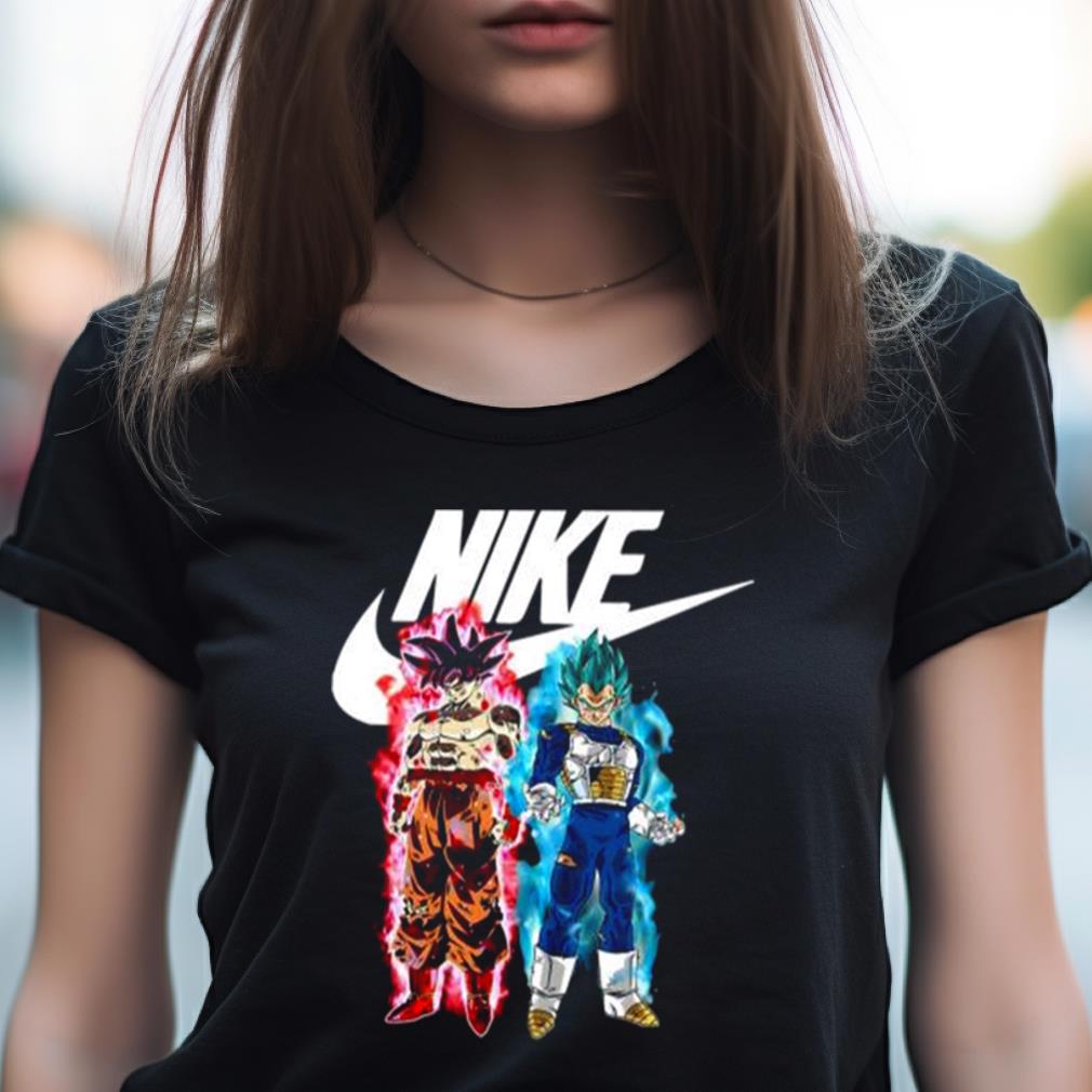 Black Goku And Vegeta Nike Graphic Shirt Black Goku And Vegeta Nike Graphic Shirt
