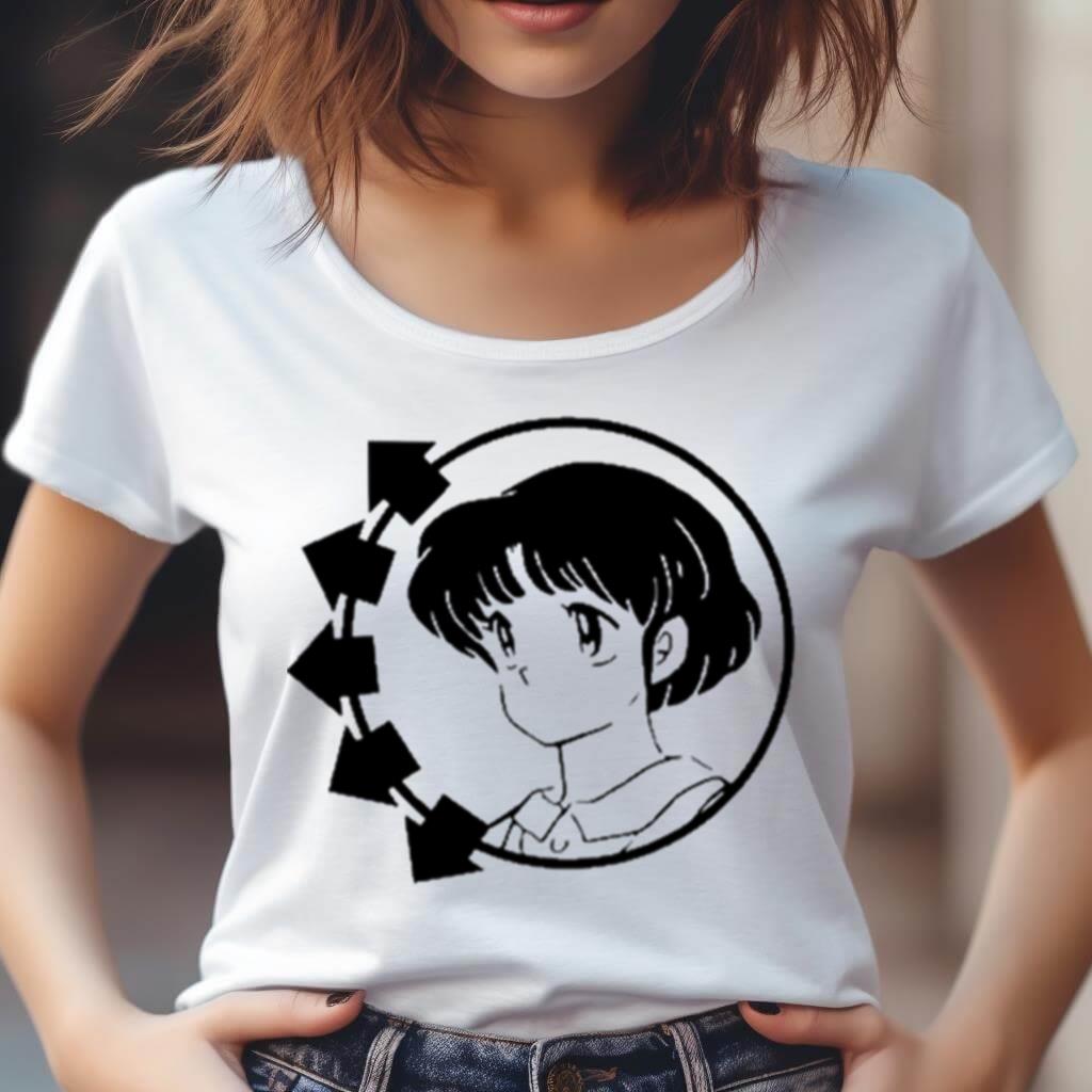 Blink 182 Smiley Anime Girl Akane Tendo White Shirt