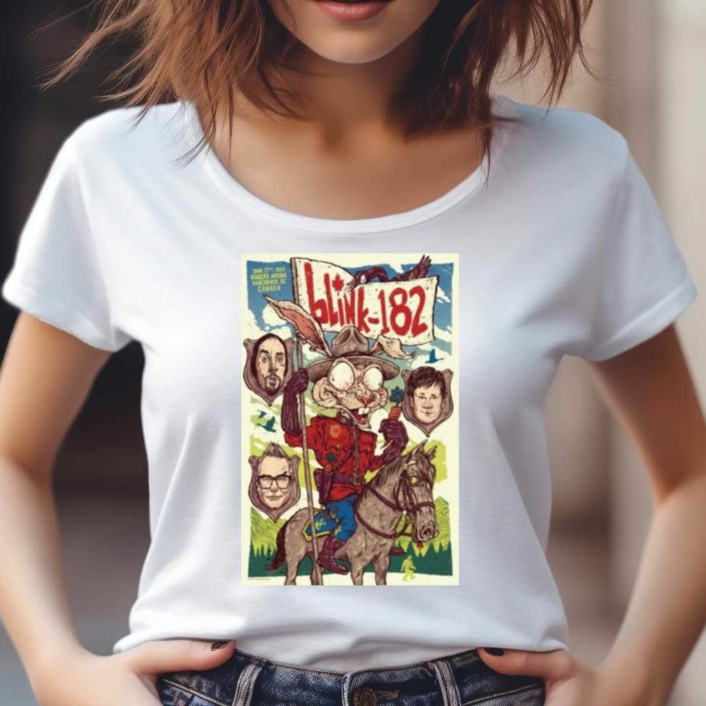 Blink 182 Vancouver Tour June 27Th 2023 Poster Shirt Blink 182 Vancouver Tour June 27Th 2023 Poster Shirt